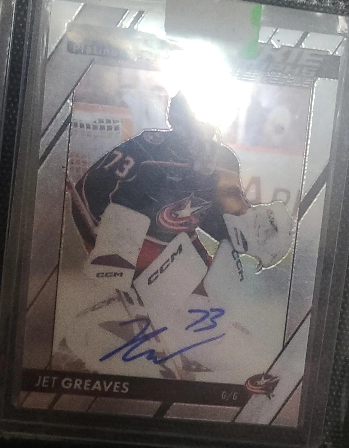 Jet Greaves Autographed Hockey Card