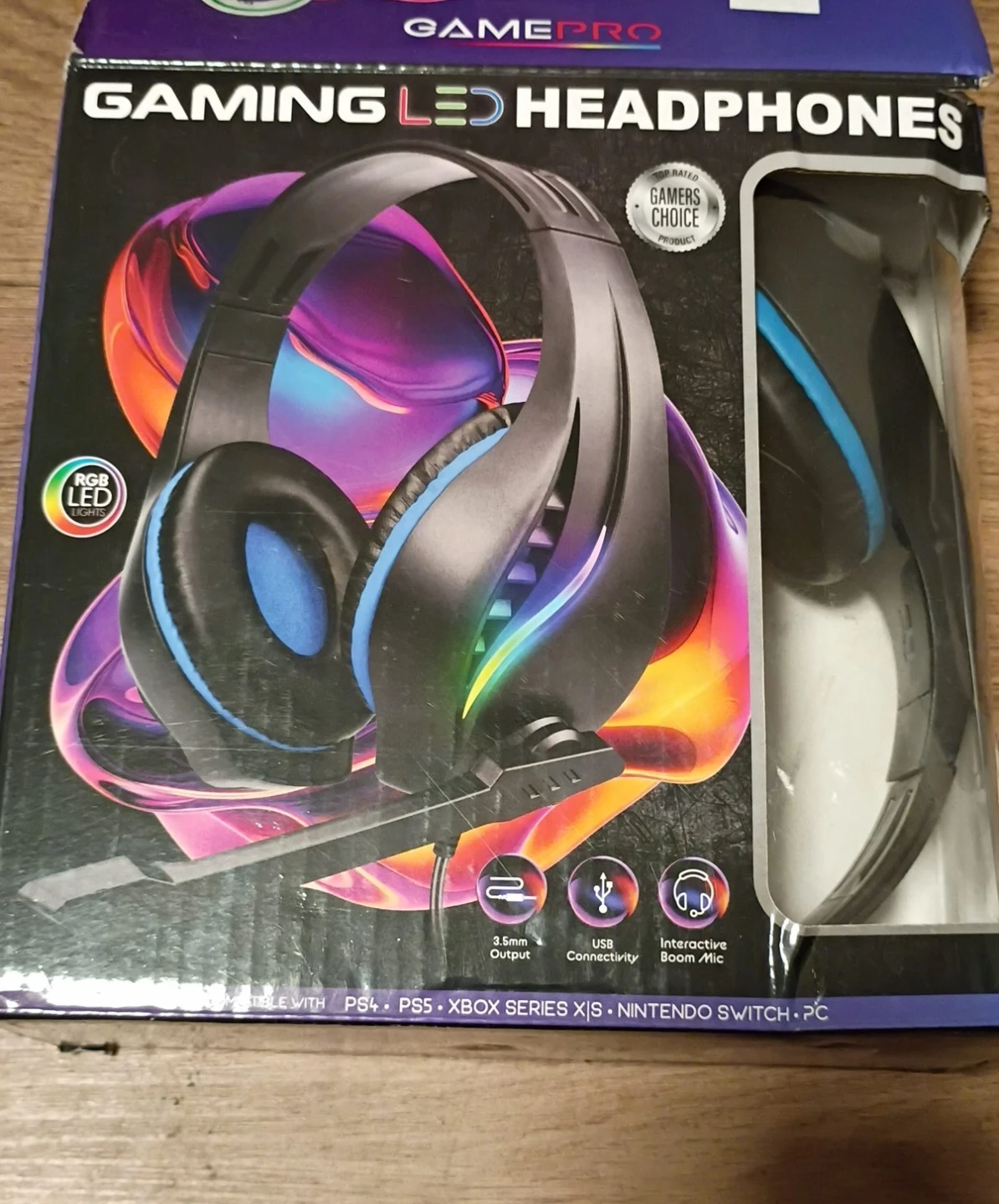 GAMEPRO Gaming LED Headphones with Mic