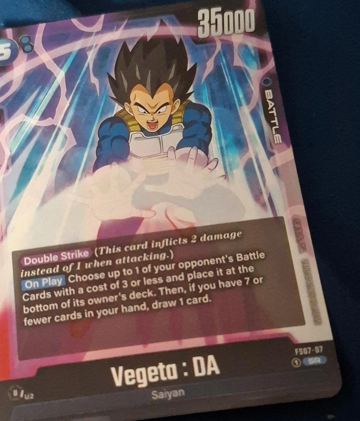 Dragon Ball Super Vegeta : DA Battle Card