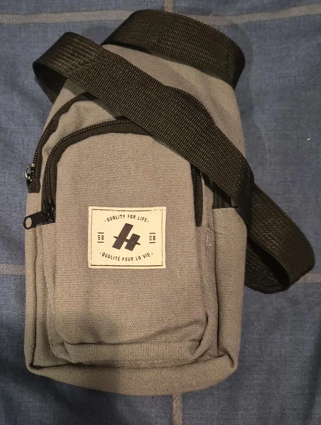 Grey Crossbody Bag