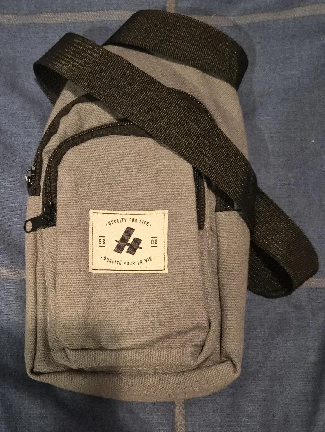 Grey Crossbody Bag