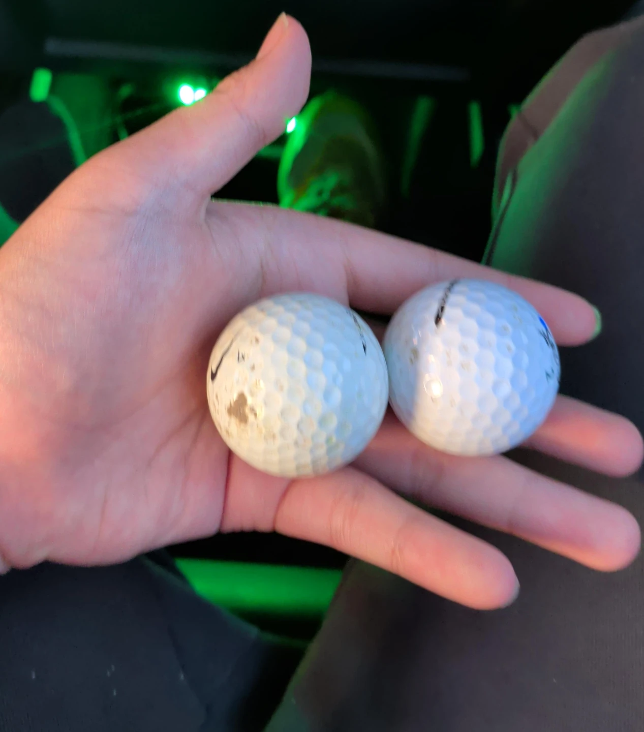 2 Used Golf Balls