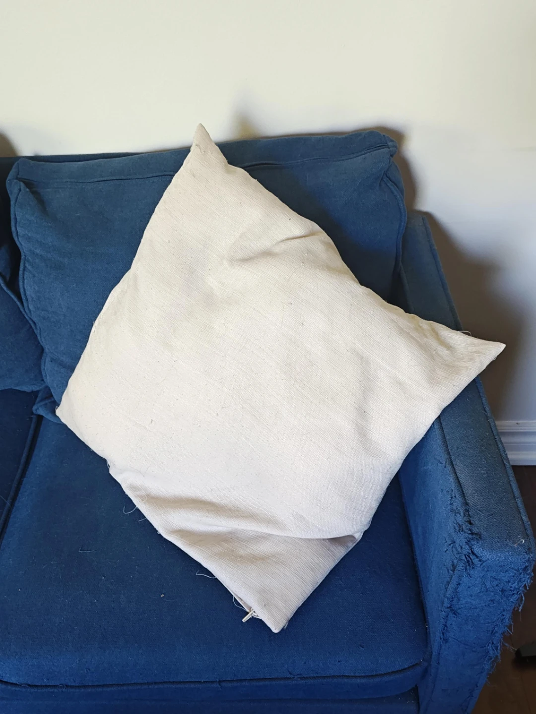 2x Beige Cushion Cover