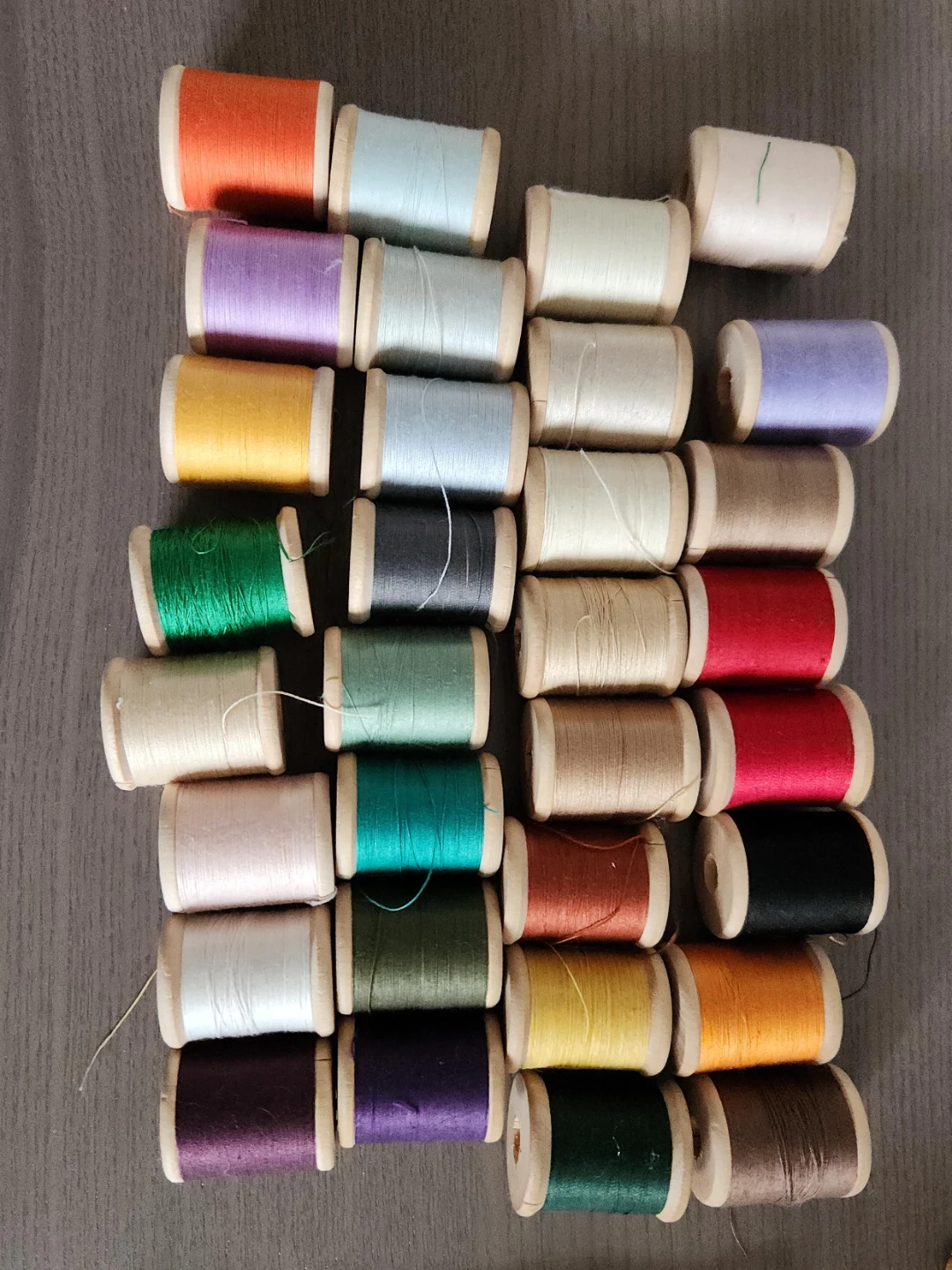 Assorted Colourful Thread Spools