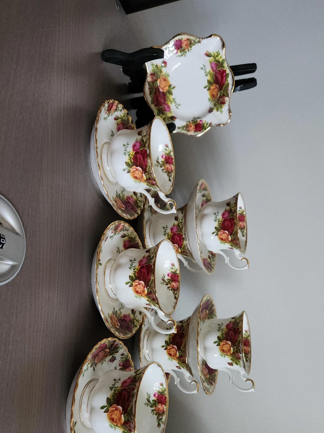Royal Albert Old Country Roses Teacup & Saucer Set with Plate
