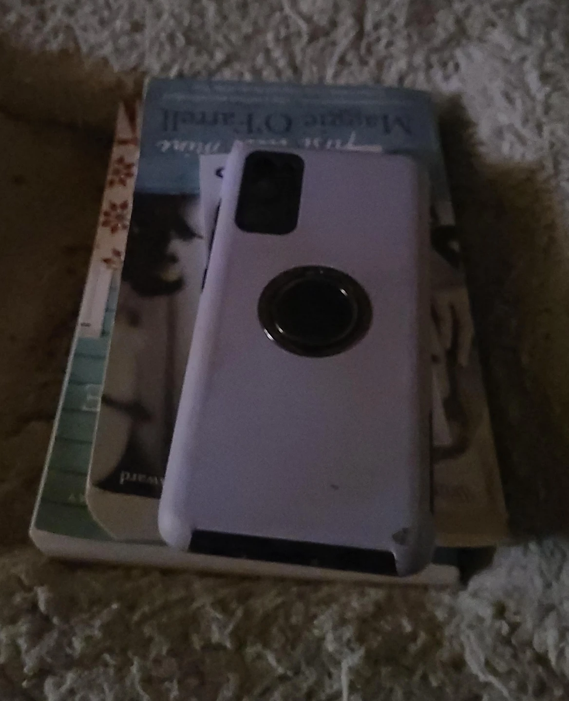 Lilac Phone Case with Ring Holder