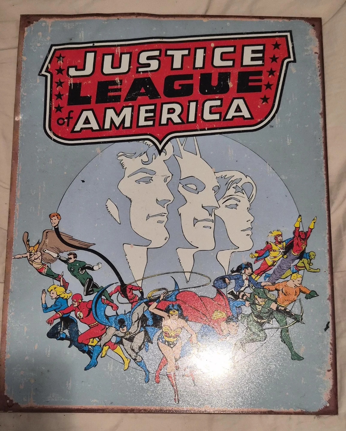 Justice League of America Tin Sign