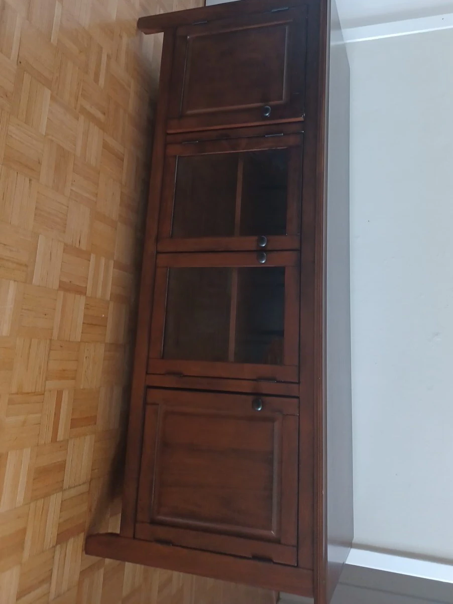 Rustic Solid Wood TV Stand.