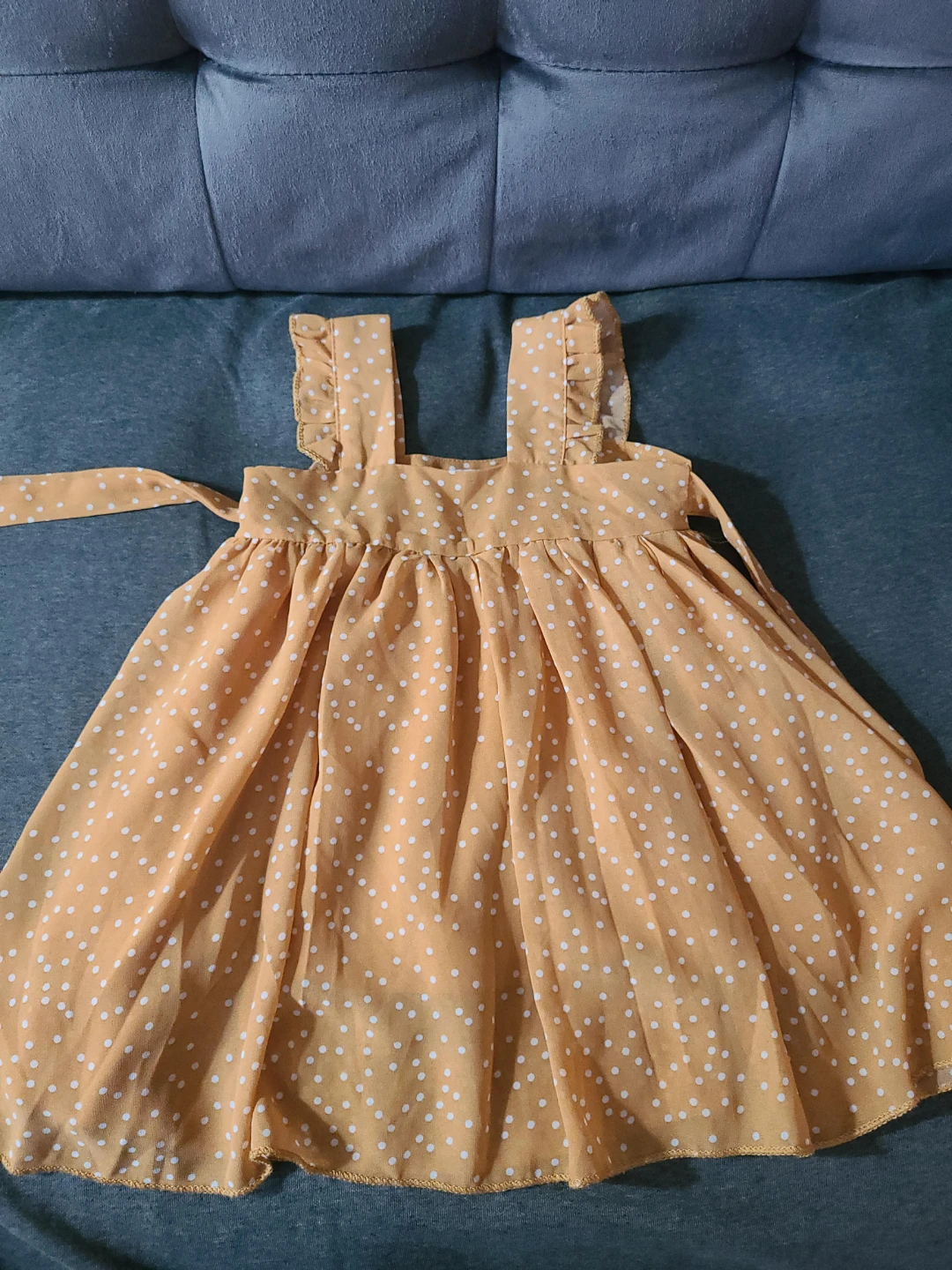 Girls' Yellow Polka Dot Sundress