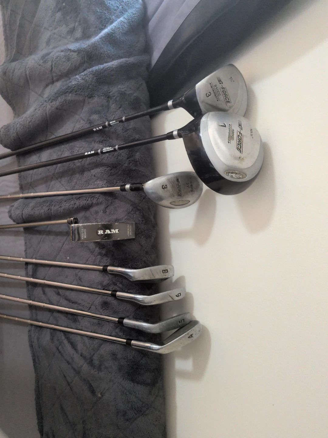 Assorted Golf Clubs - RAM, E-Force