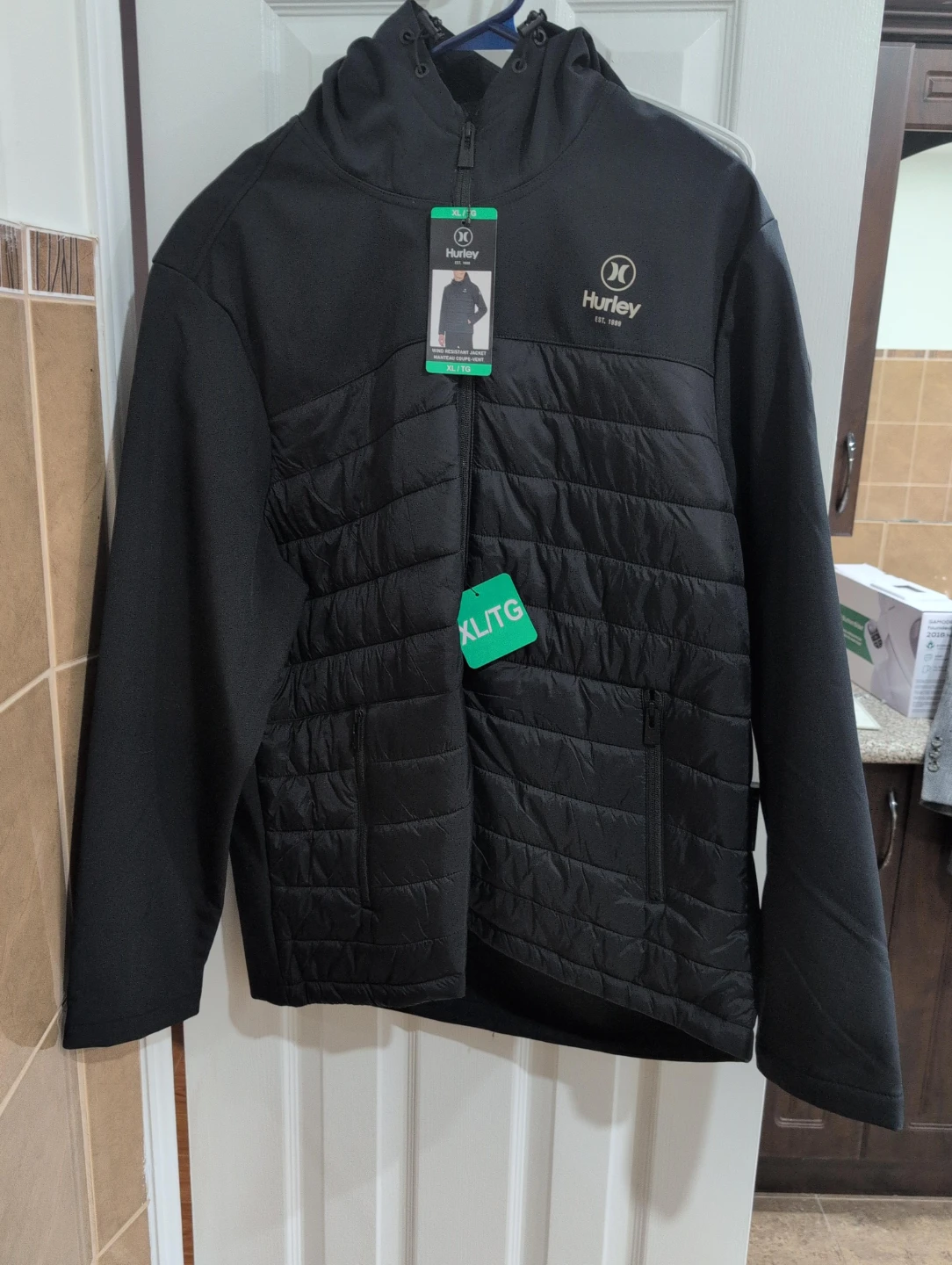 Hurley Black Puffer Jacket