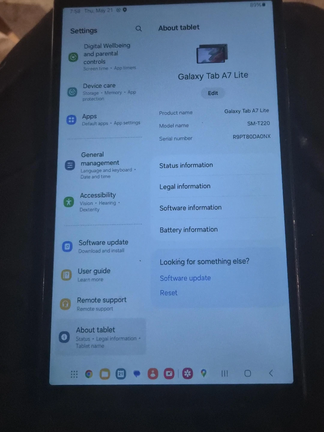 Samsung Galaxy Tab A7 Lite SM-T220 Tablet