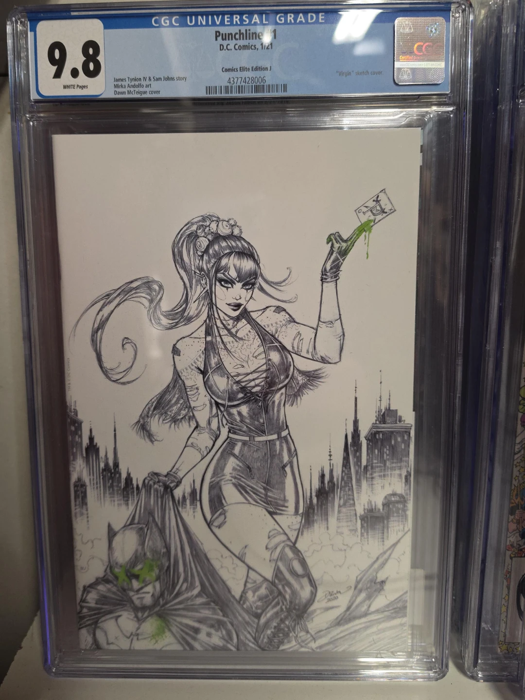 Punchline #1 "Virgin" Sketch Cover CGC 9.8 DC Comics 1/21