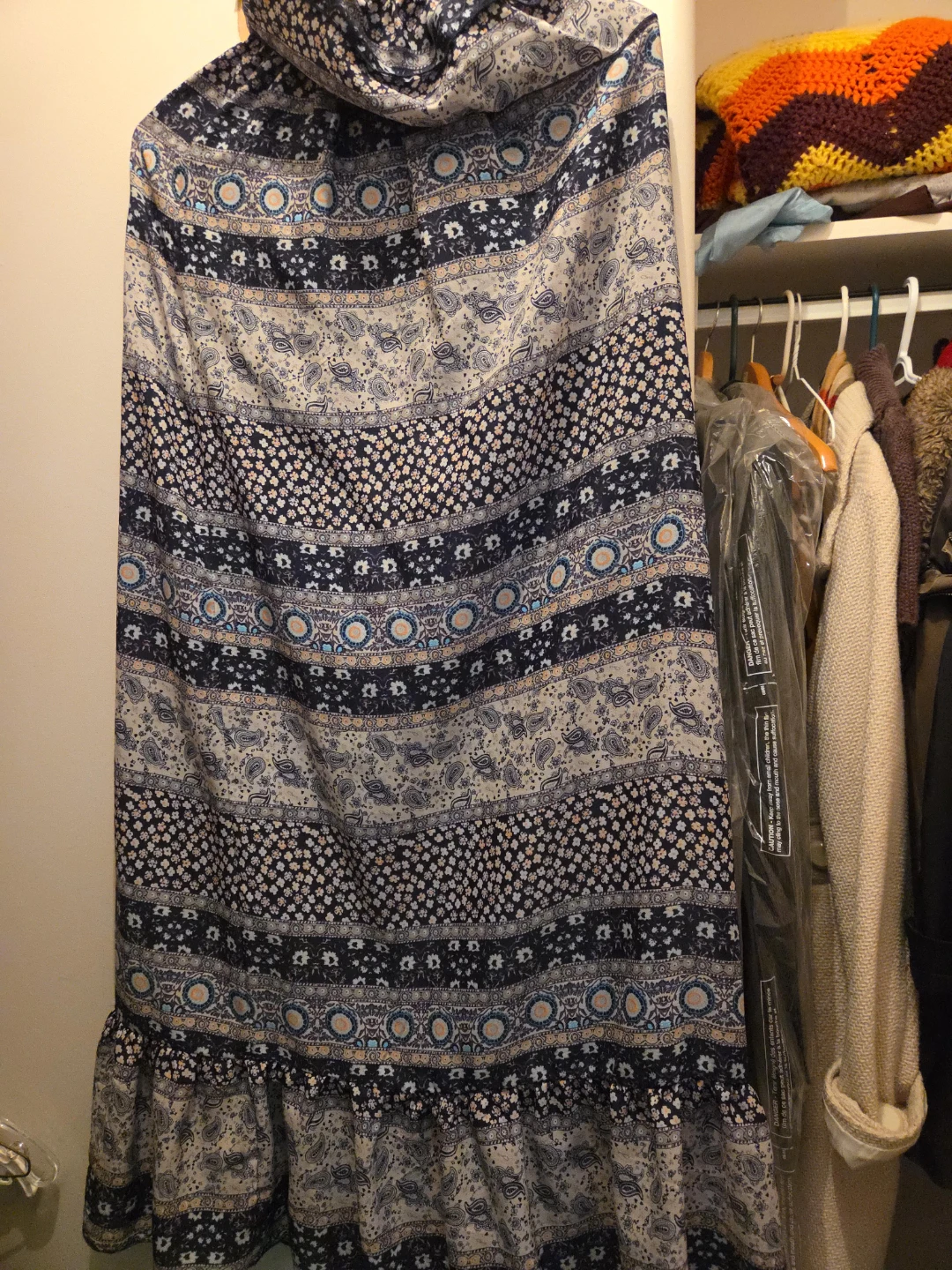 Boho Floral Maxi Skirt