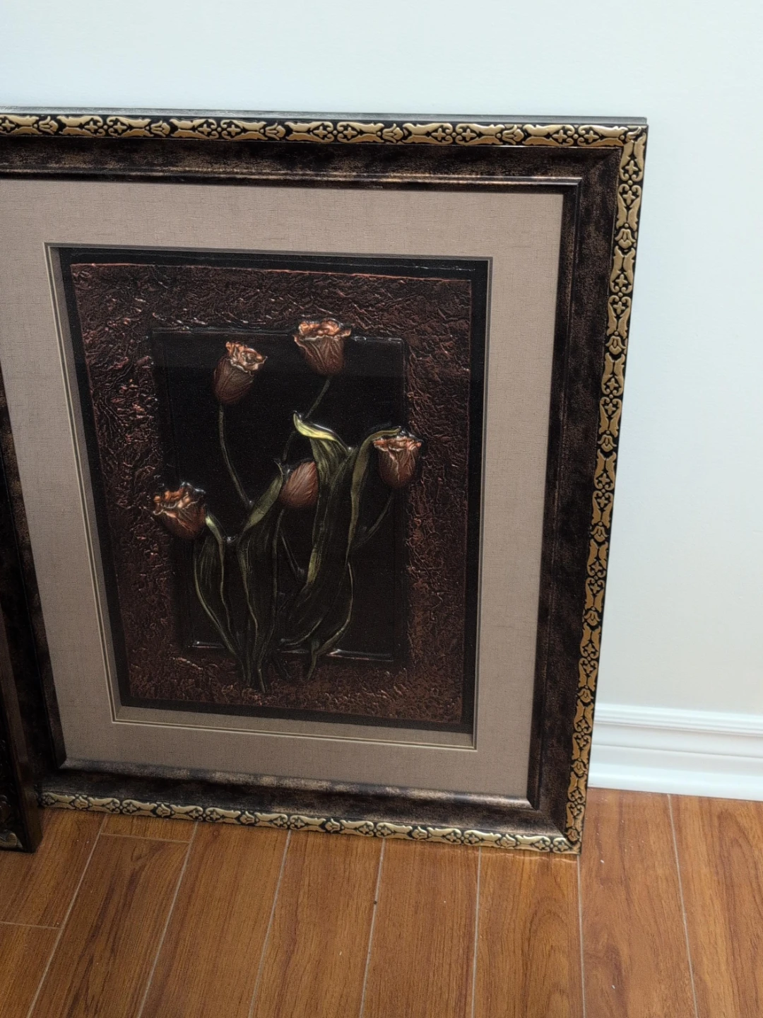 Framed Floral Art Print - Tulips