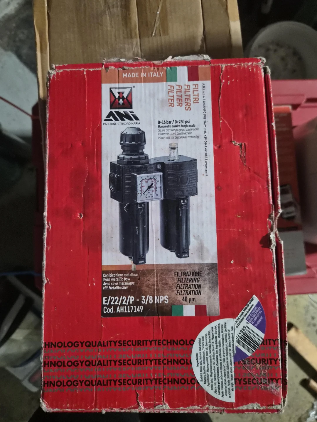ANI E/22/2/P - 3/8 NPS Air Filter Regulator