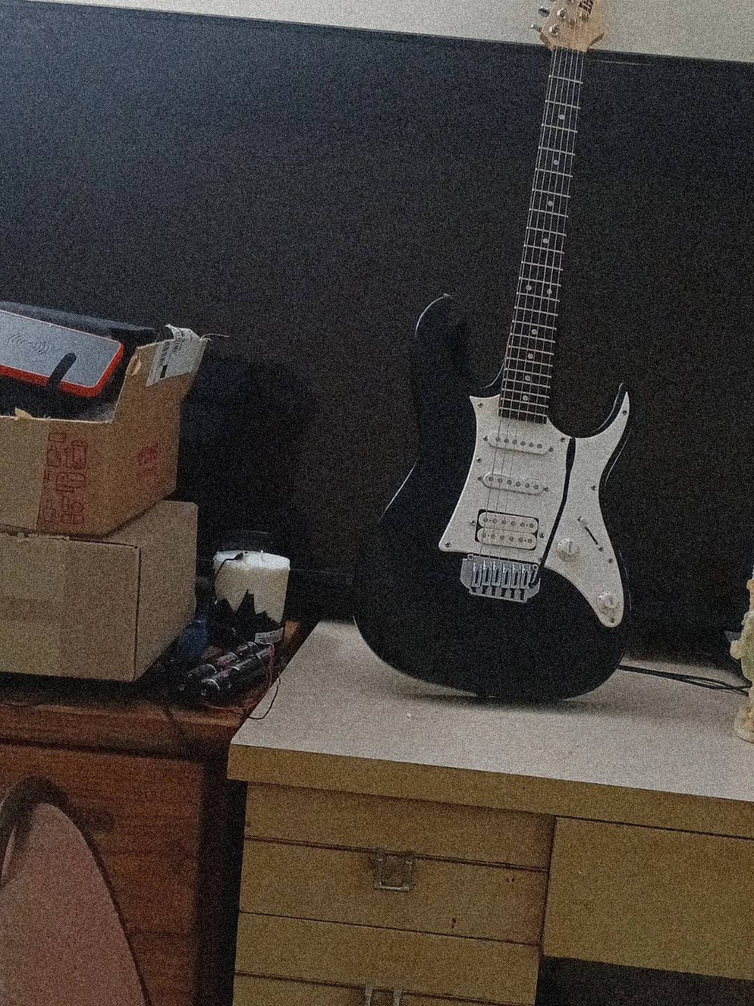 Black Electric Guitar