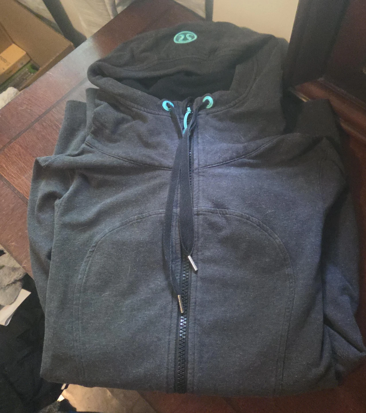 Lululemon Grey Zip-Up Hoodie