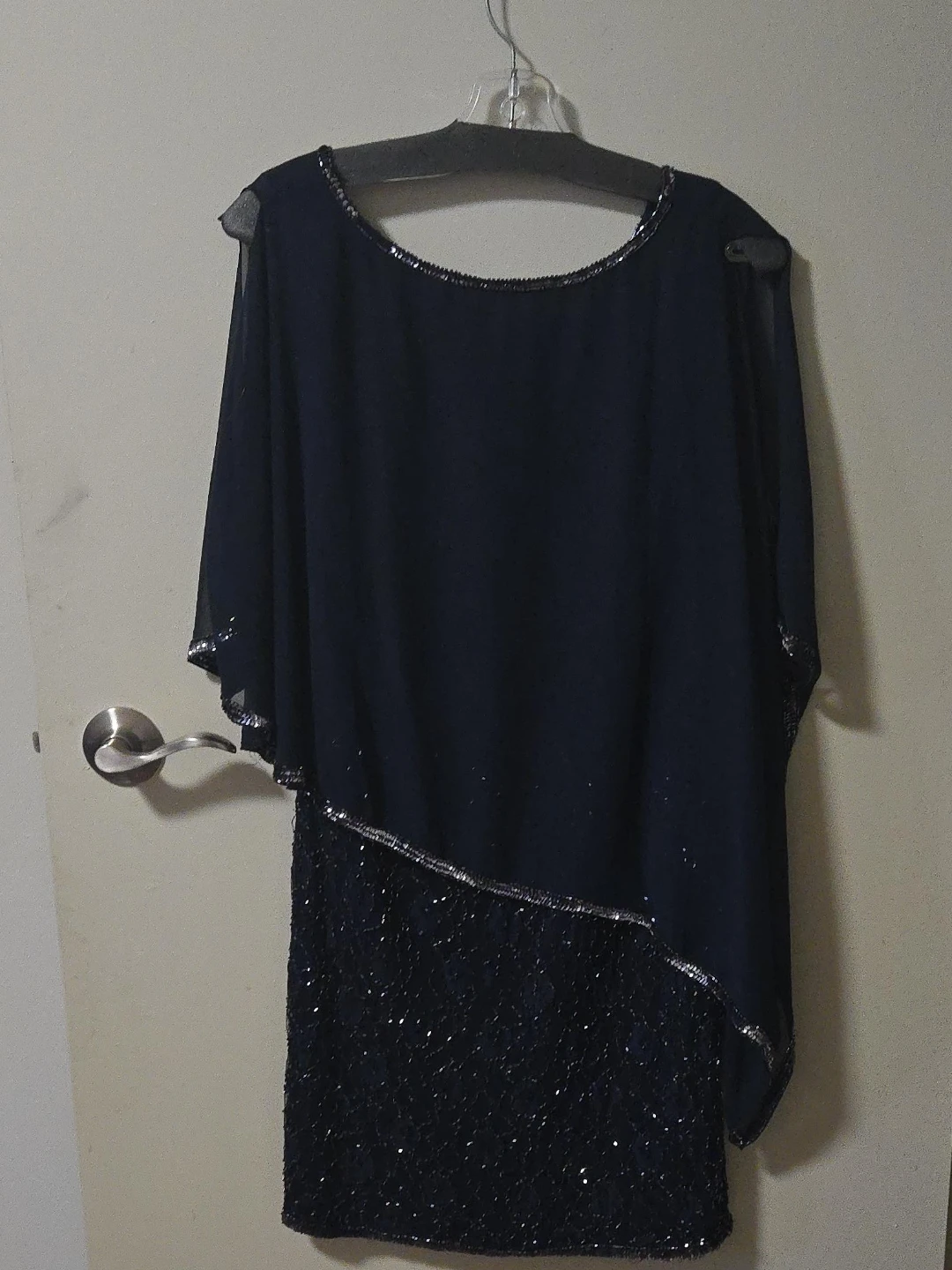 Navy Beaded Dress