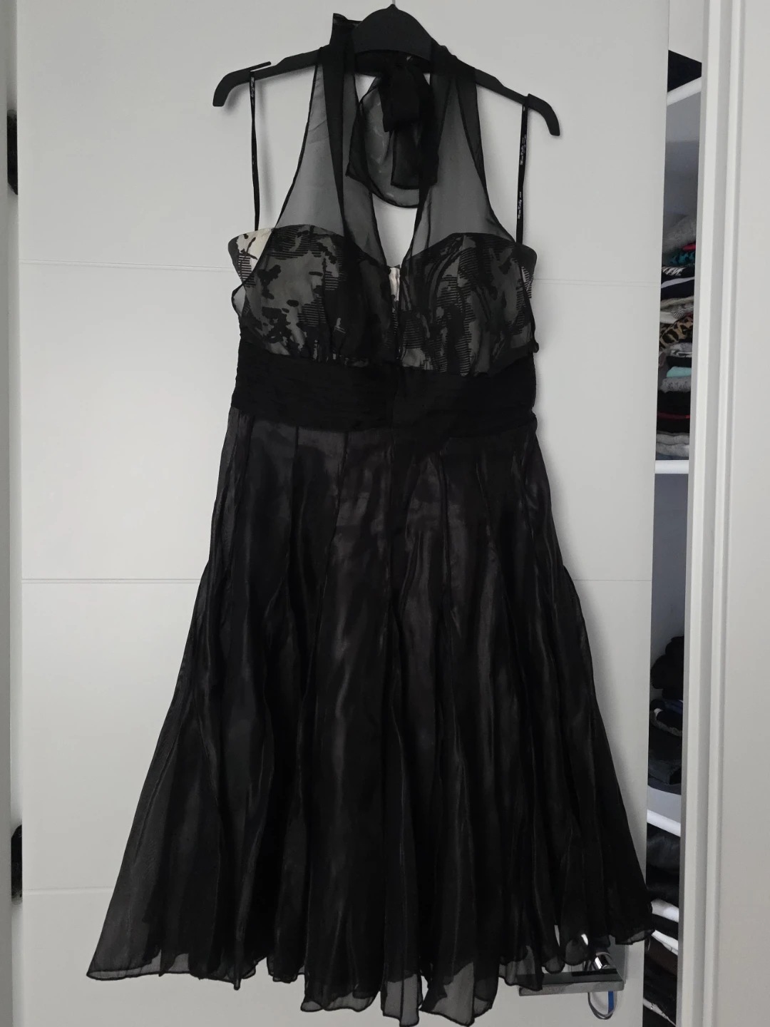 Black Halter Neck Cocktail Dress