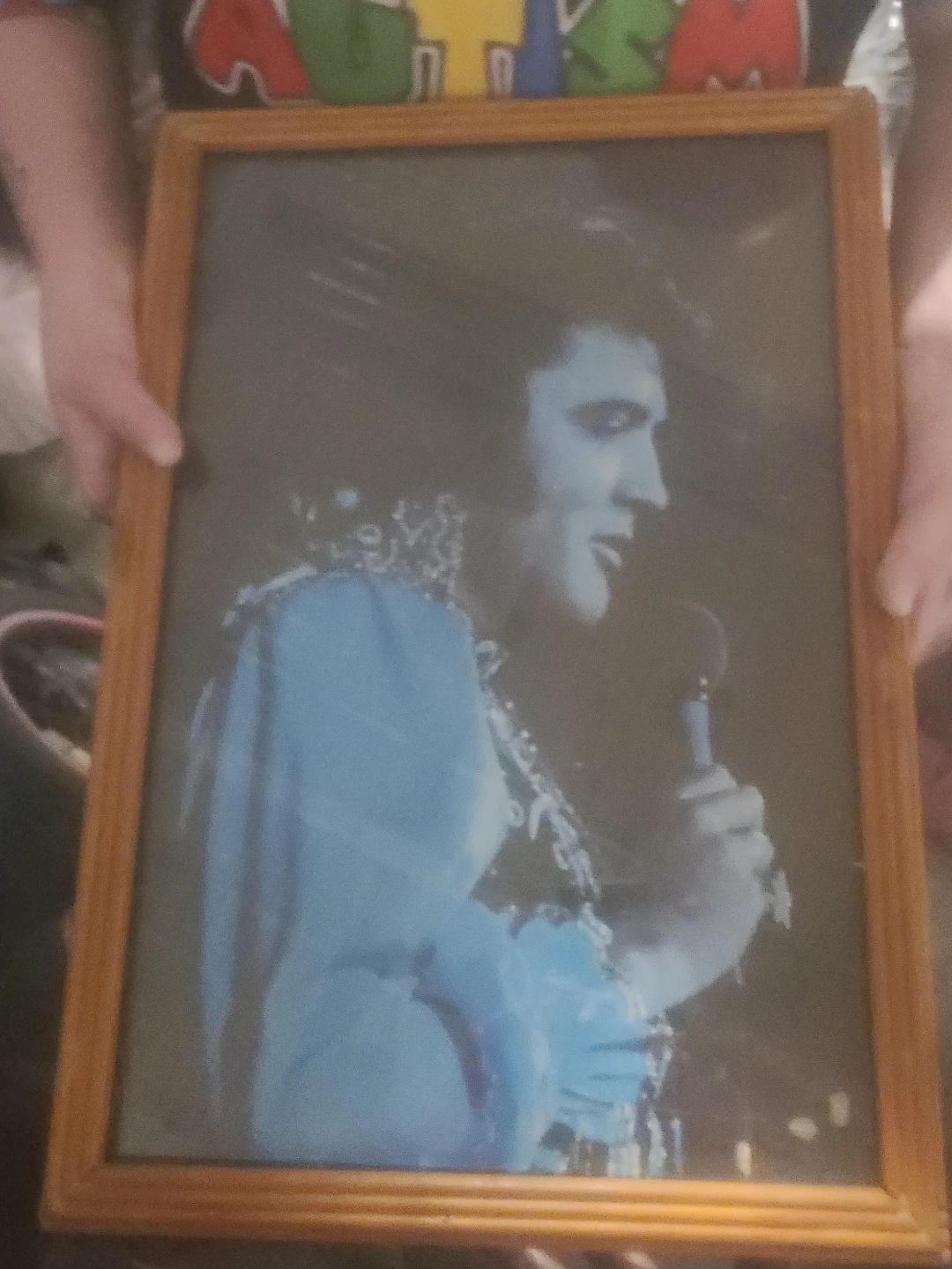 Framed Elvis Presley Photo
