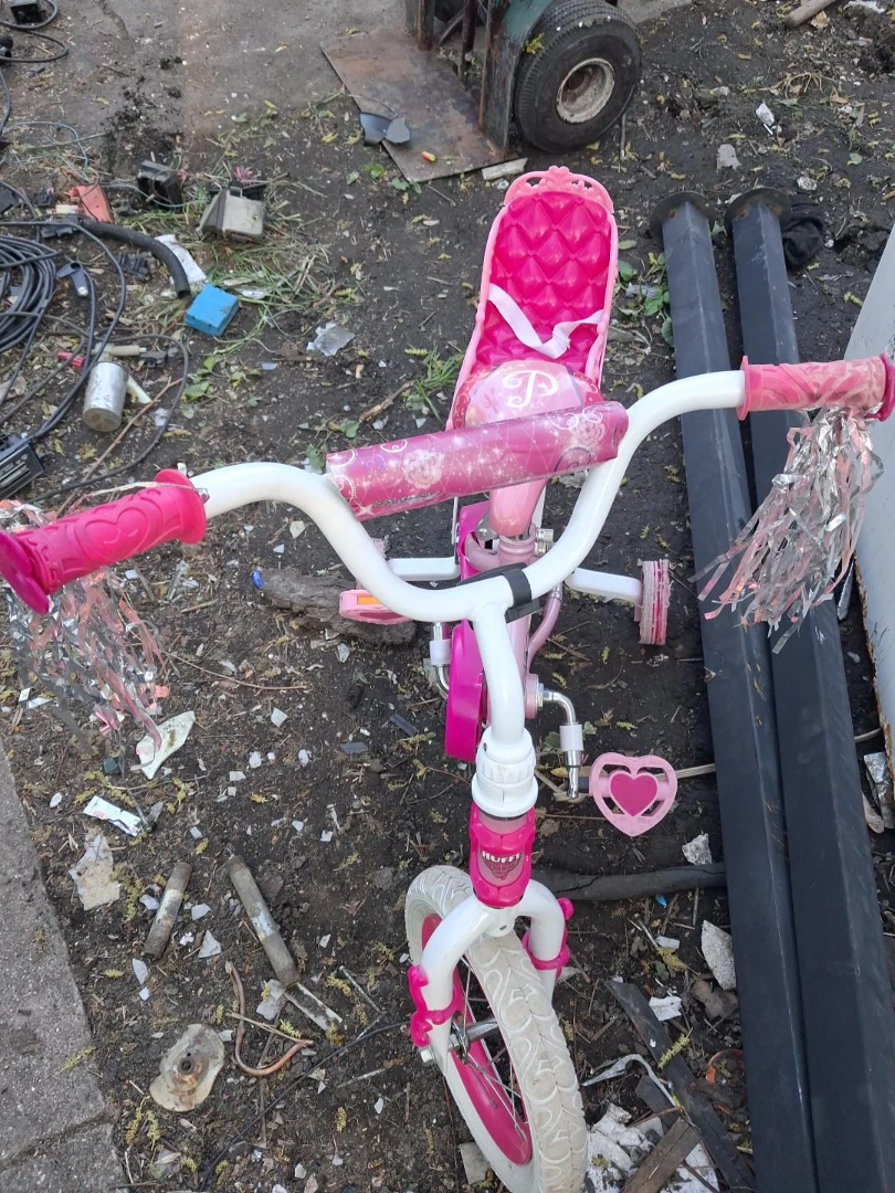 Huff Pink Kids Tricycle with Doll Seat