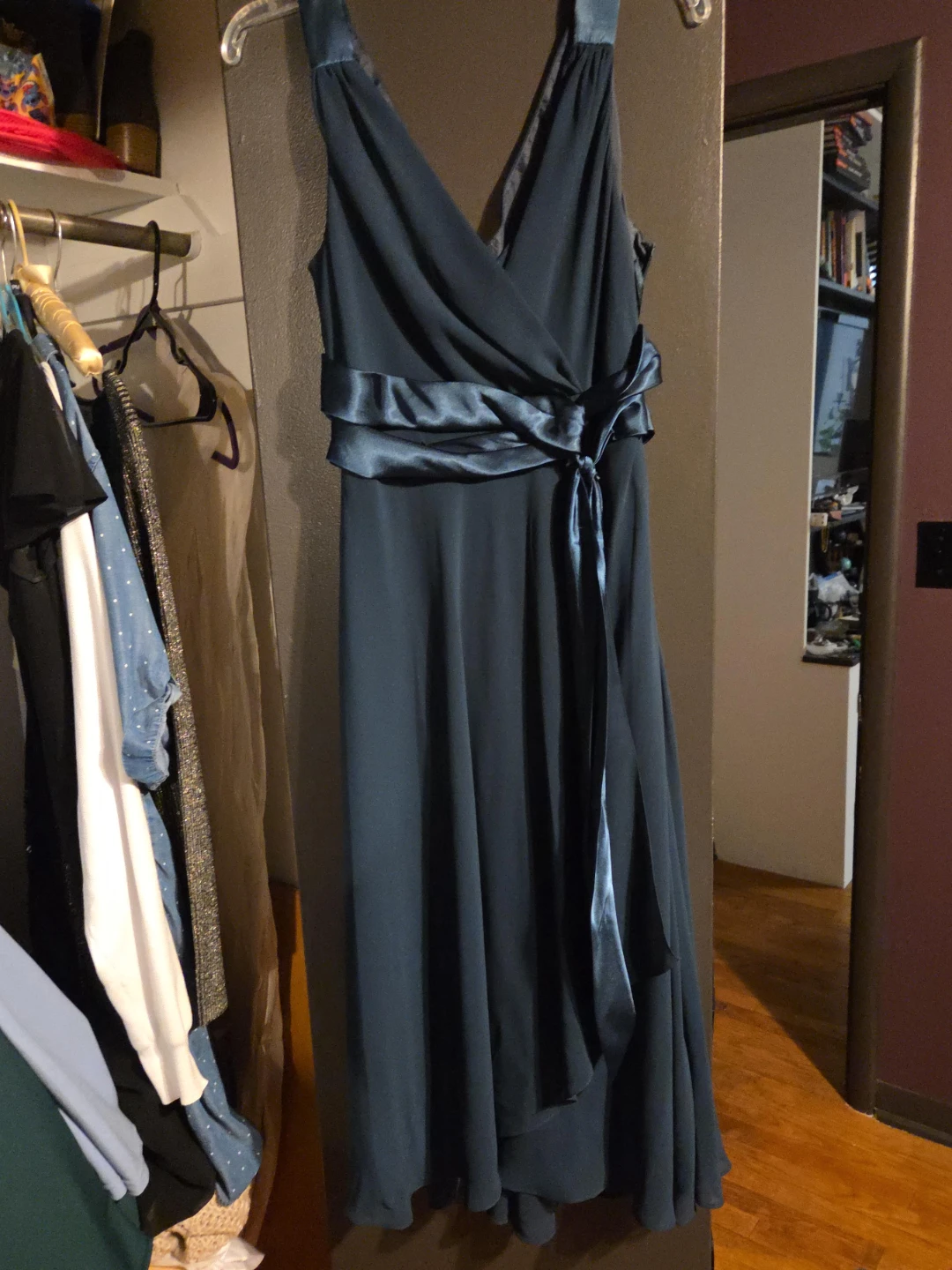Dressbarn Collection Teal Blue Sheath Dress