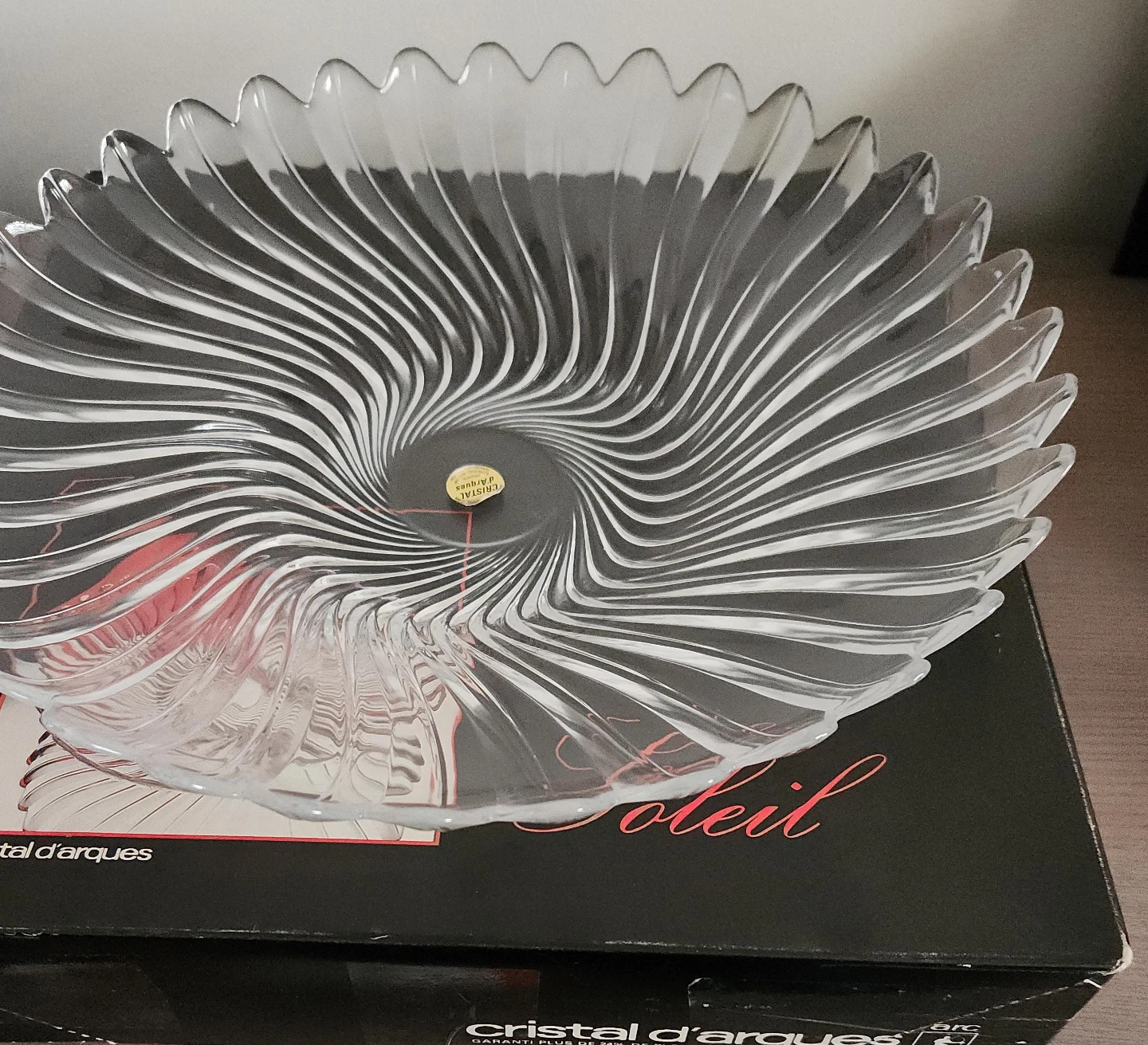 Cristal d'Arques Soleil Lead Crystal Fruit Dish