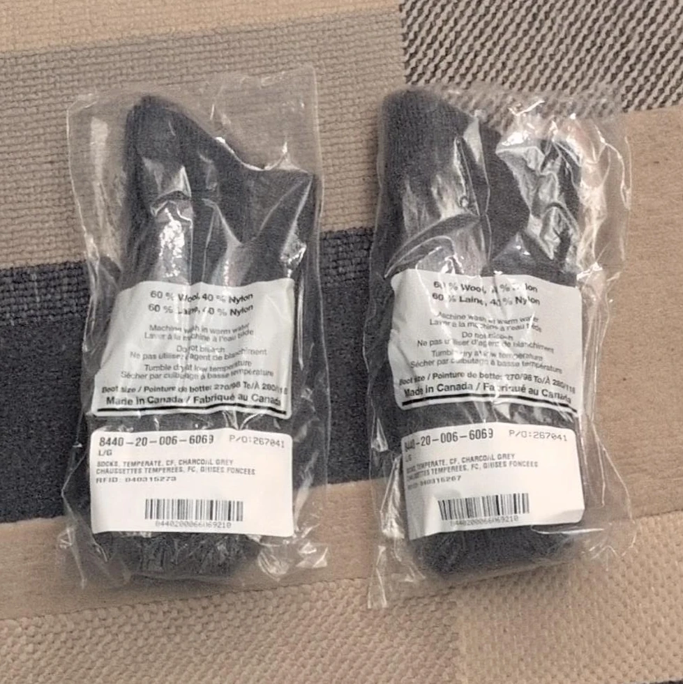 2 Pairs of Charcoal Grey Temperate Socks