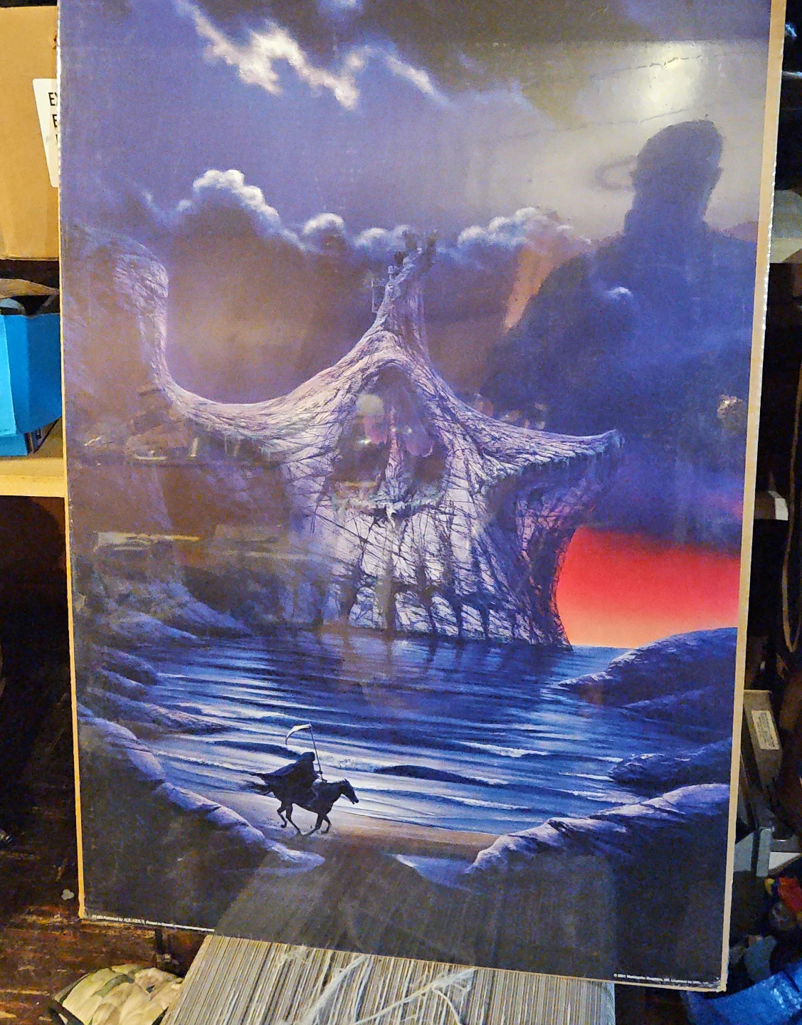 Fantasy Art Print - Grim Reaper on Horseback