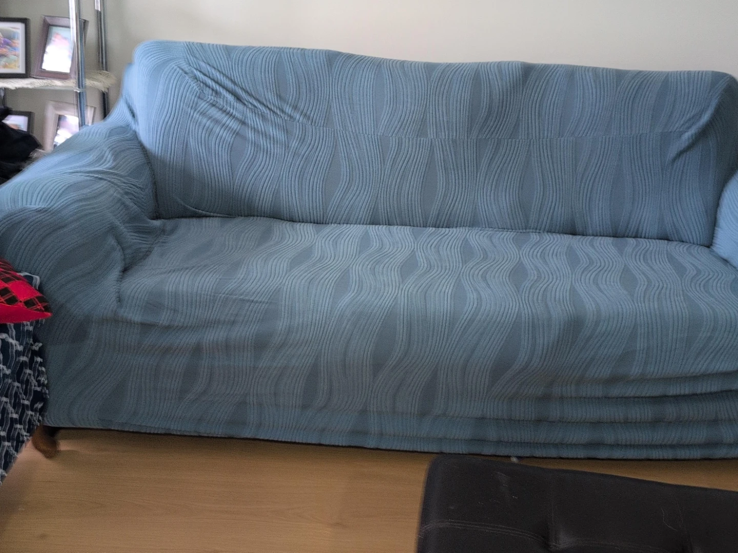 Light Blue Sofa Cover $40
