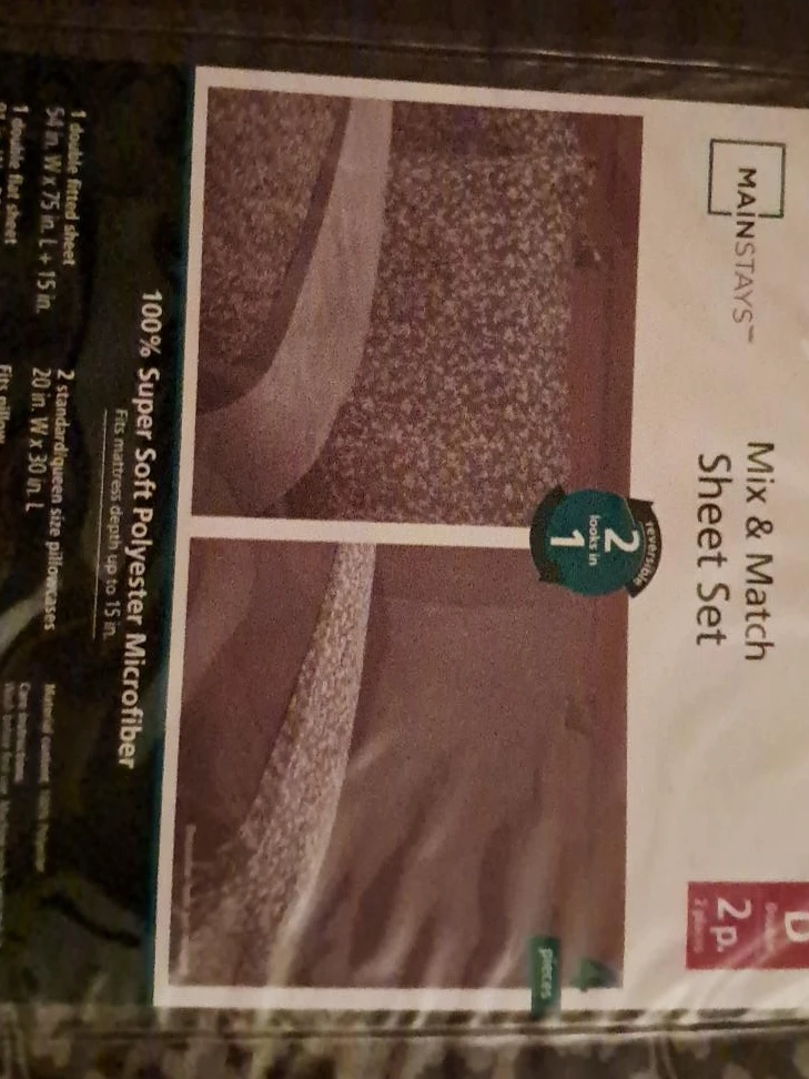 Mainstays Mix & Match Sheet Set