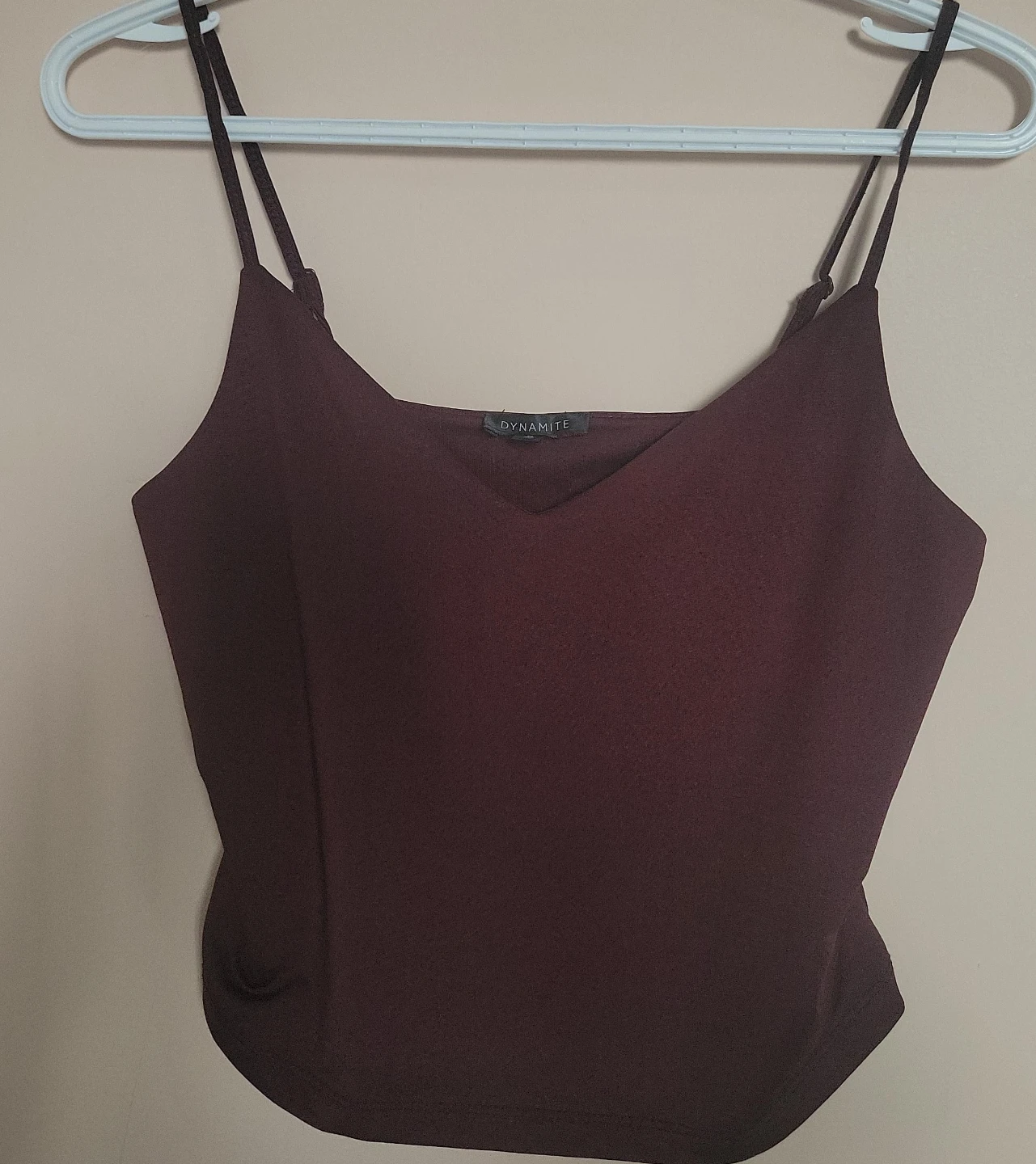 Dynamite Cami Top - Burgundy