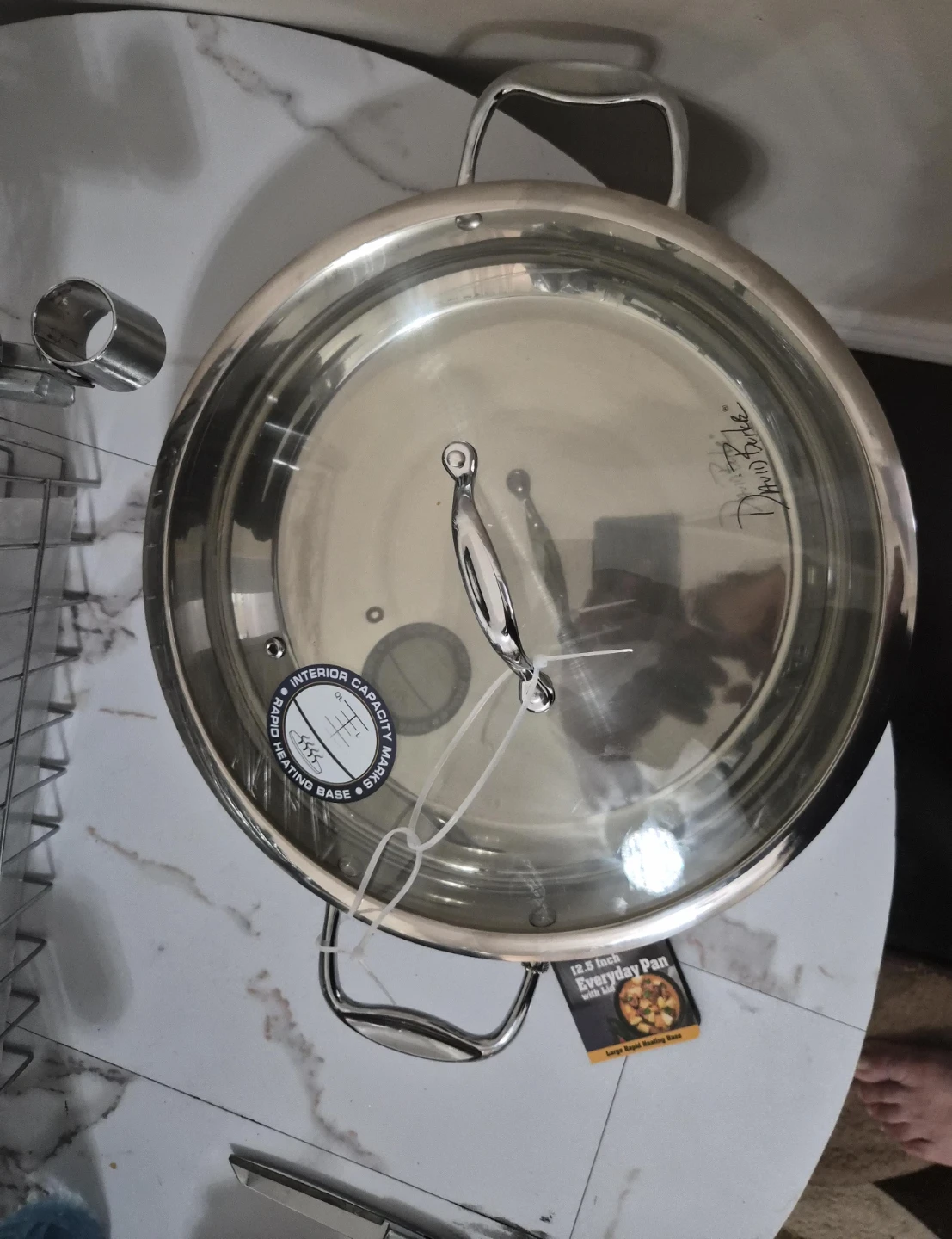 David Parke 12.5 inch Everyday Pan with Lid