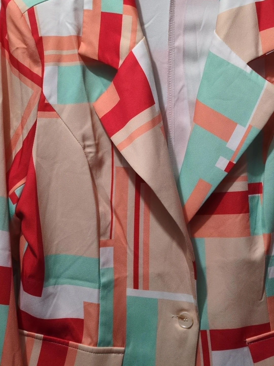 Women's Geometric Print Blazer