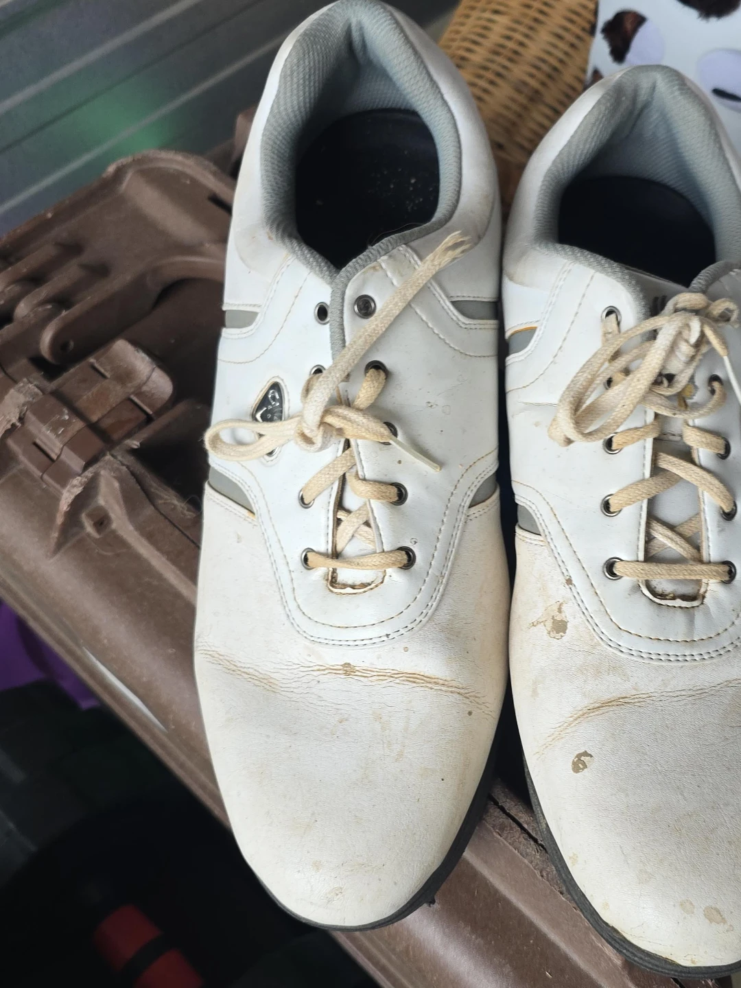 White Golf Shoes calaway