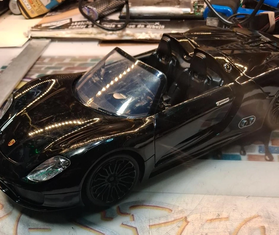 Black Porsche Toy Car