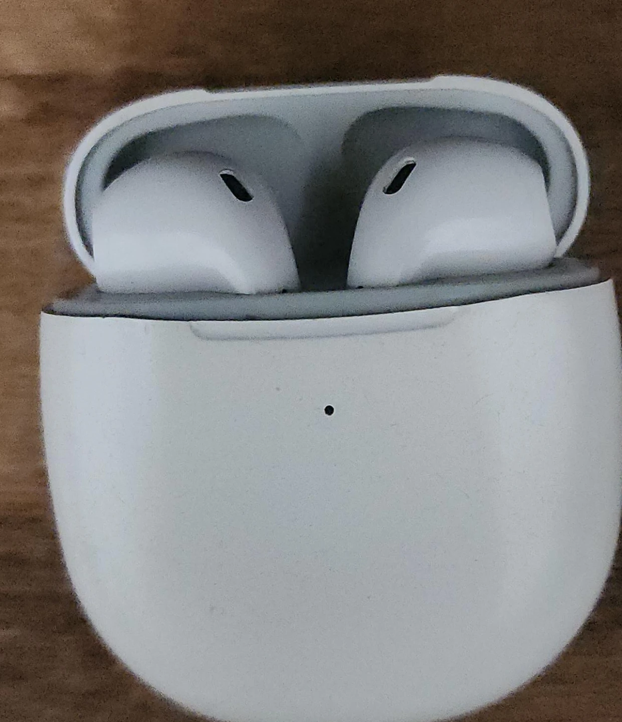 White Wireless Earbuds with Charging Case