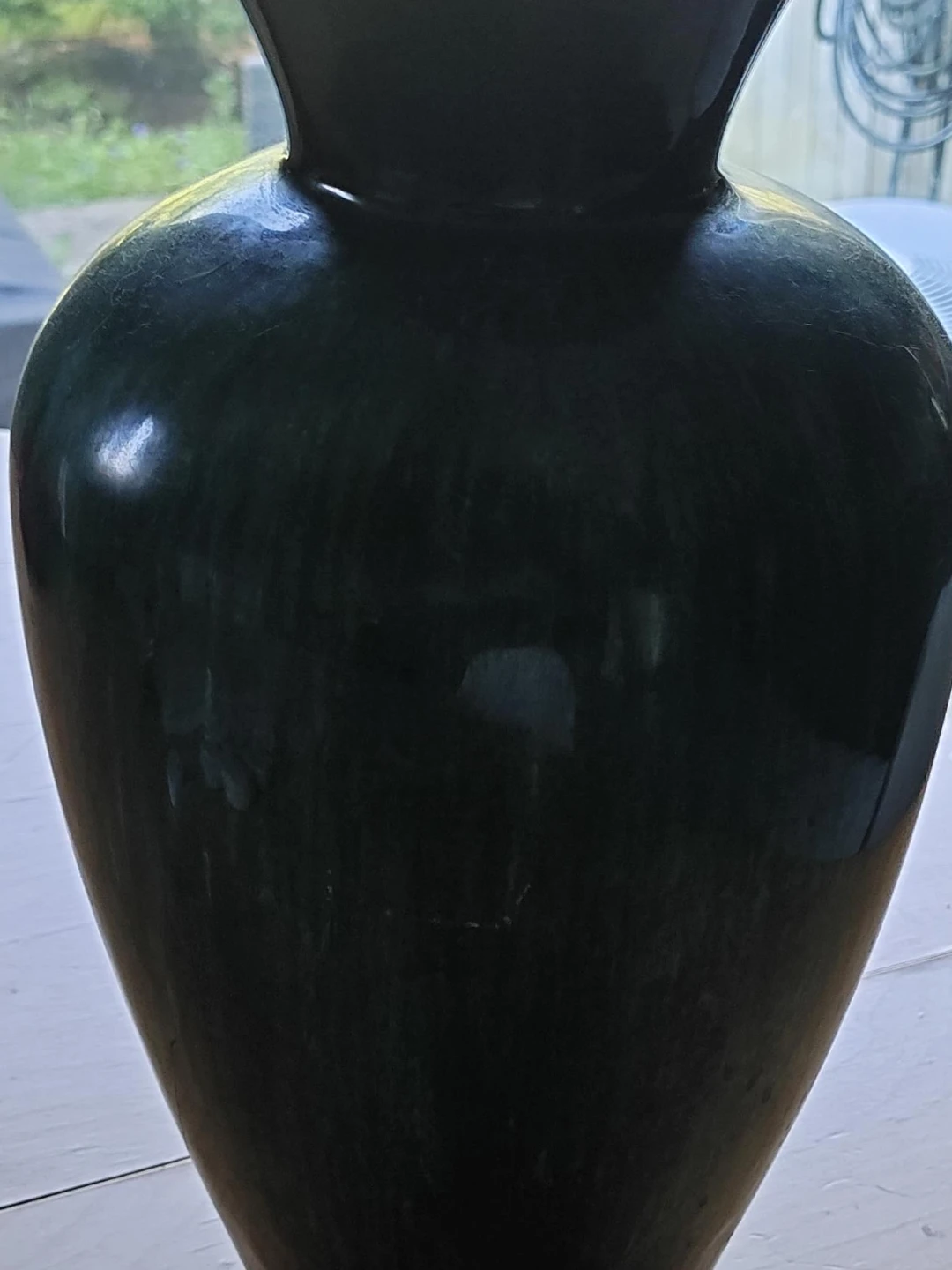 Large Ceramic Vase - Green and Black - photo 2