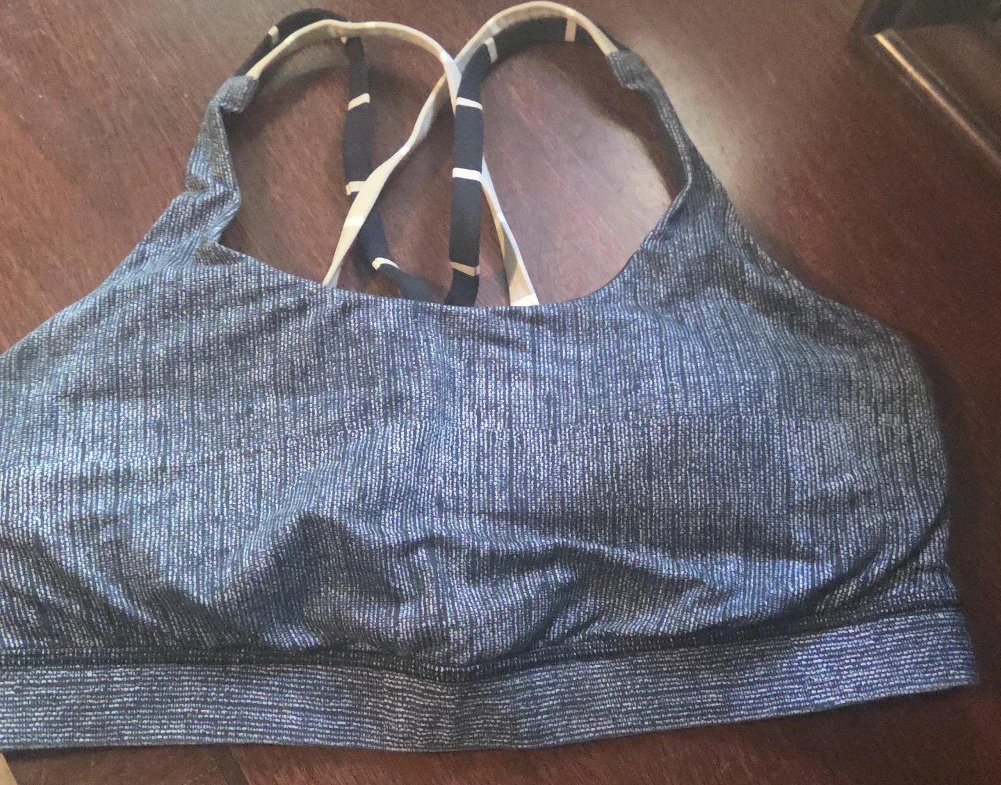 Lululemon Grey Sparkle Sports Bra