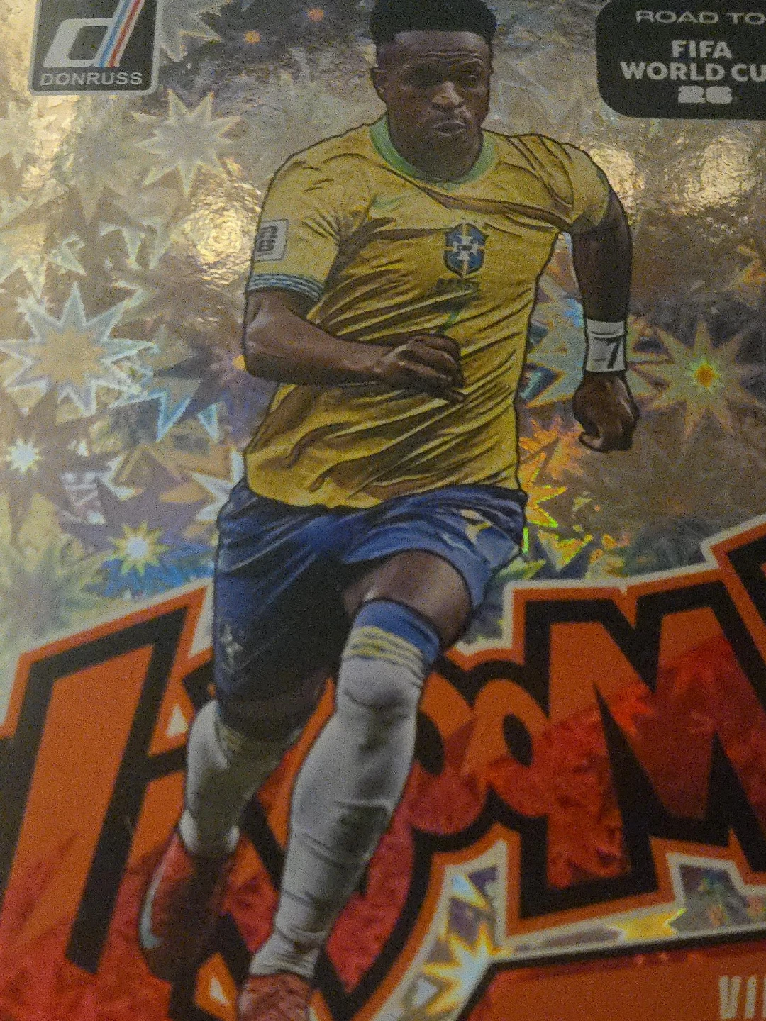 Panini Donruss Vini Jr. Brazil Road to world cup trading card