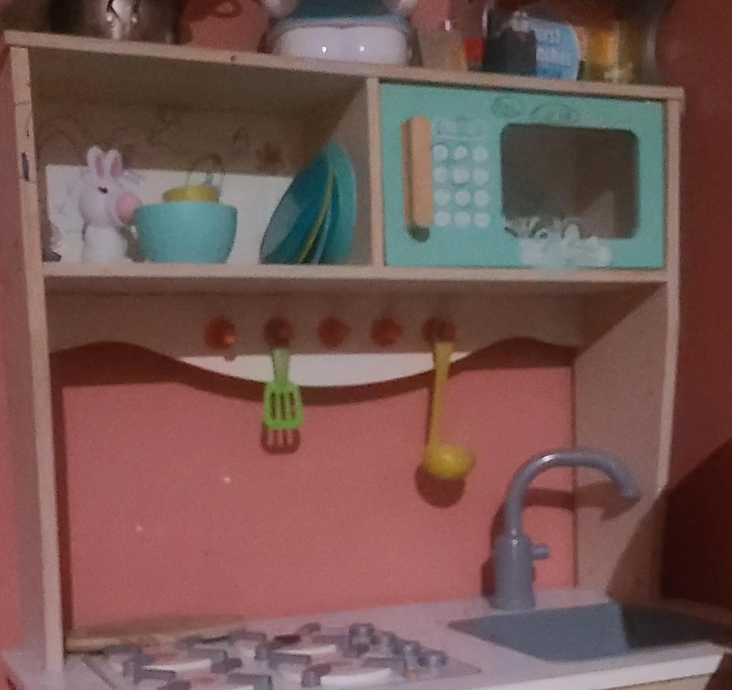 Wooden Play Kitchen with Accessories