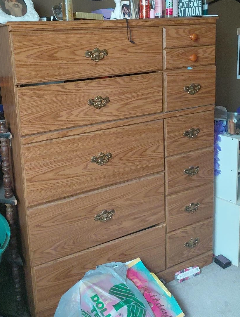 Oak Dresser with 7 Drawers