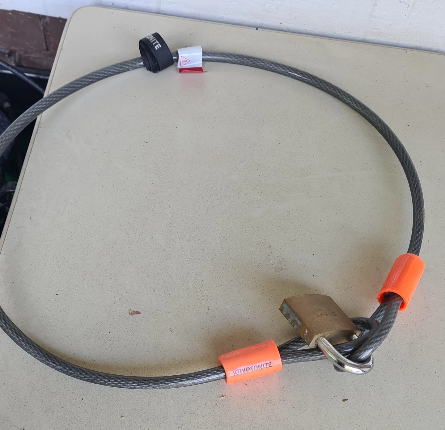 Kryptonite Cable Lock with Padlock