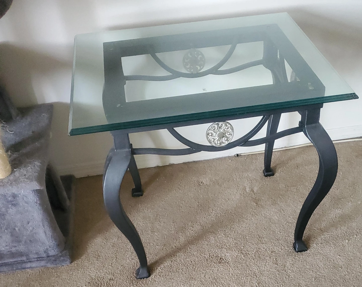 Plate Glass End Table