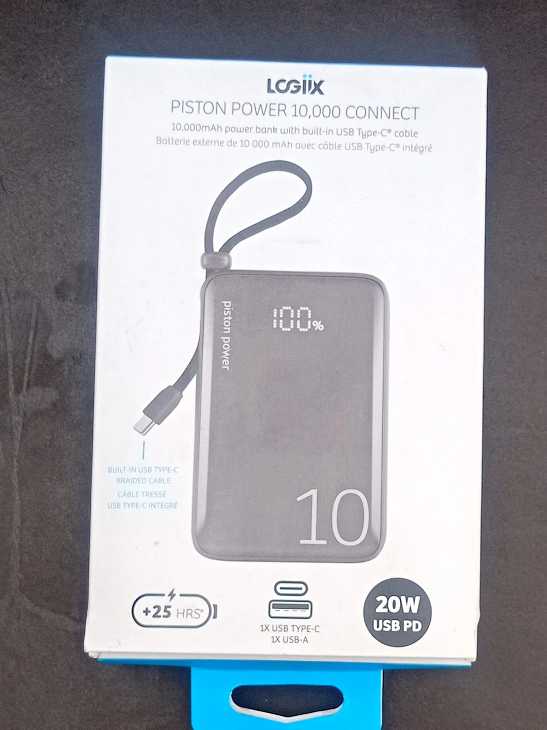 Logiix Piston Power 10,000 Connect Power Bank