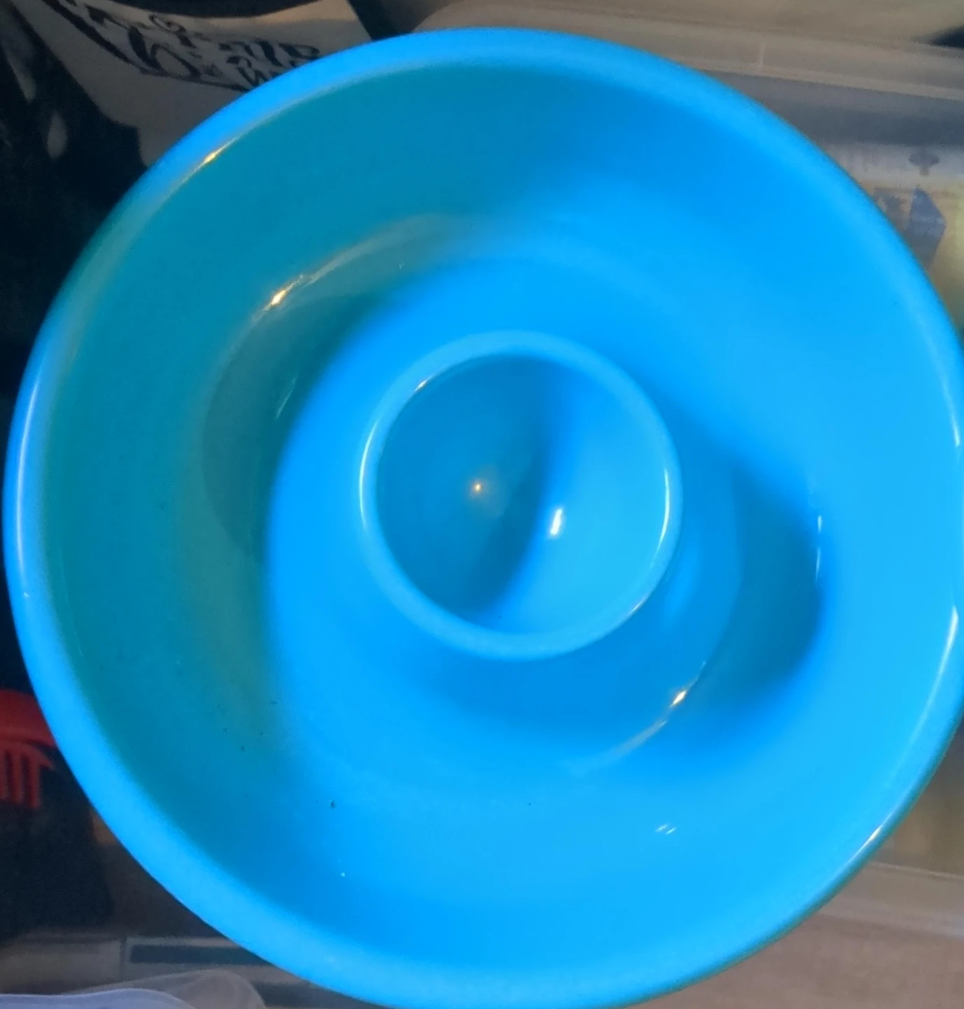 Blue Plastic Snack Bowls - Set of 2