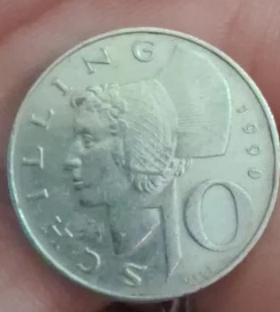 1990 Austrian 1 Schilling Coin