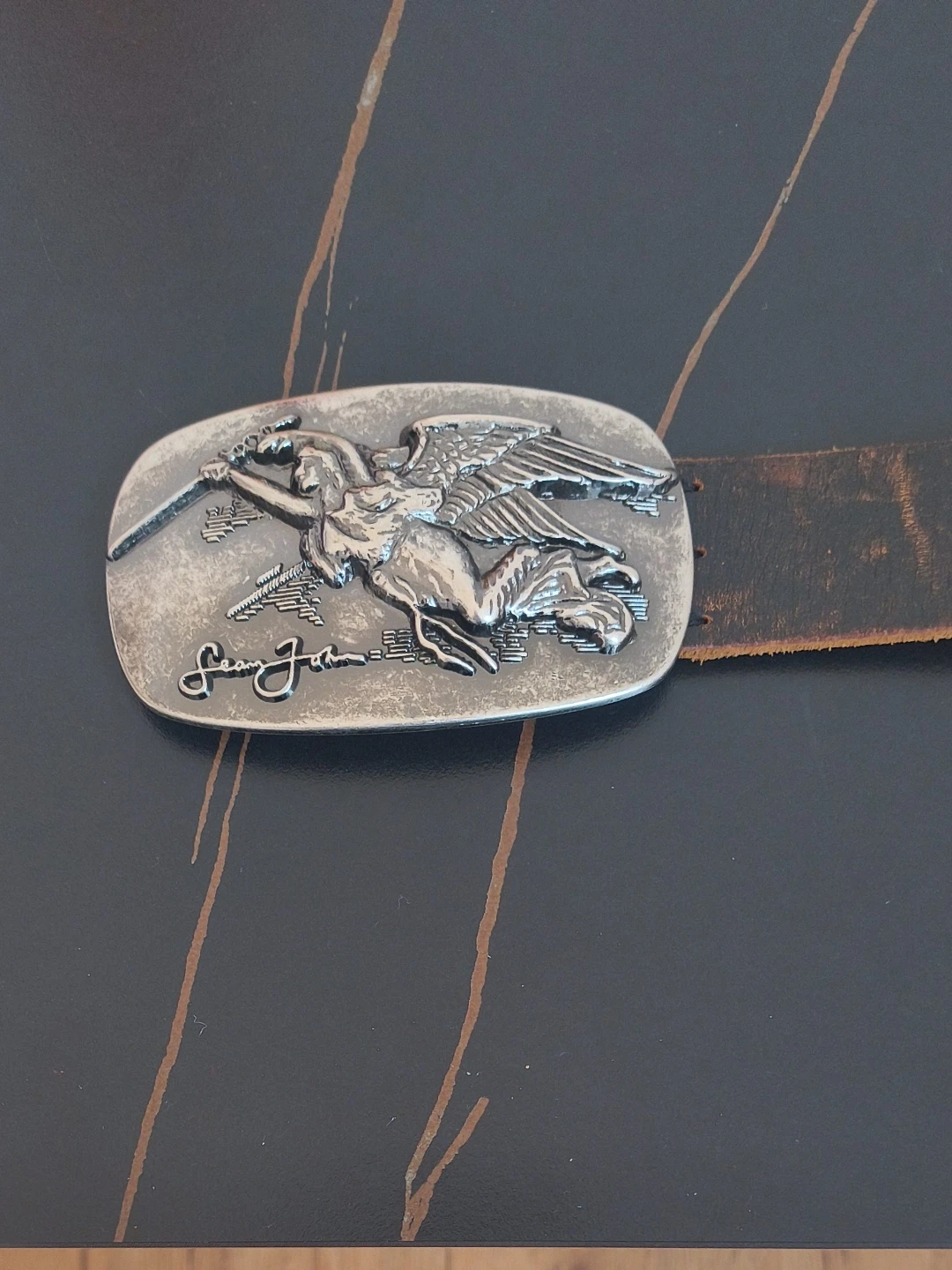 Vintage Western Angel Belt Buckle