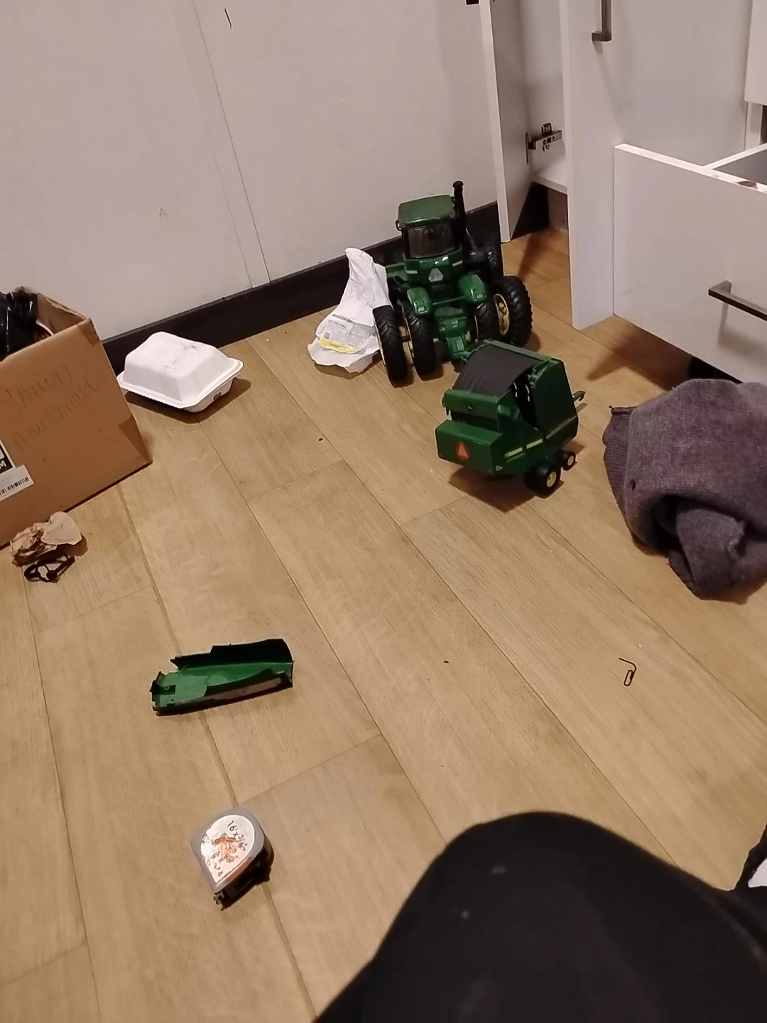 John Deere Tractor and Baler Toy Set